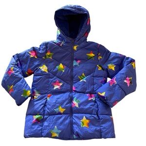 Youth XXL Snow Jacket Winter Puffer Stars